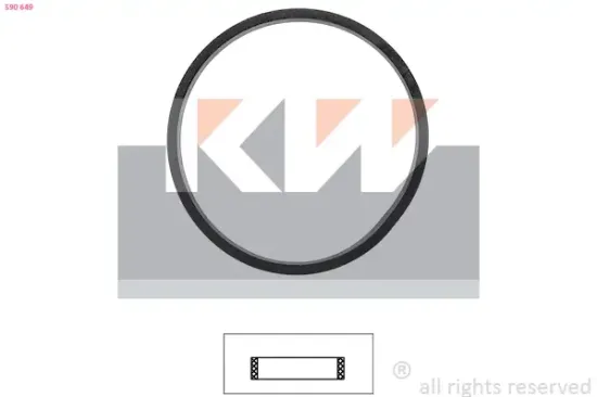 Dichtung, Thermostat KW 590 649 Bild Dichtung, Thermostat KW 590 649