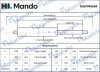 Gasfeder, Koffer-/Laderaum hinten MANDO MOP045664