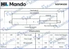 Gasfeder, Koffer-/Laderaum hinten MANDO MOP045850