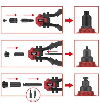 Blindnietzangen-Satz KS TOOLS 150.9805 Bild Blindnietzangen-Satz KS TOOLS 150.9805