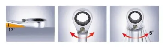 Ratschen-Ringgabelschlüssel KS TOOLS 503.5915 Bild Ratschen-Ringgabelschlüssel KS TOOLS 503.5915