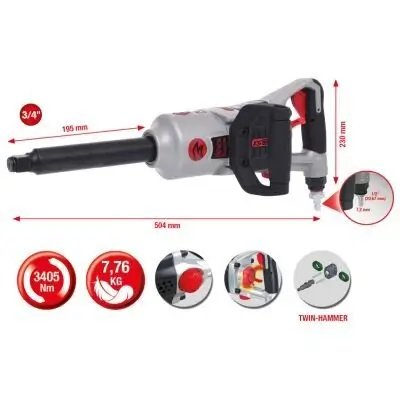 Schlagschrauber (Druckluft) KS TOOLS 515.3260 Bild Schlagschrauber (Druckluft) KS TOOLS 515.3260