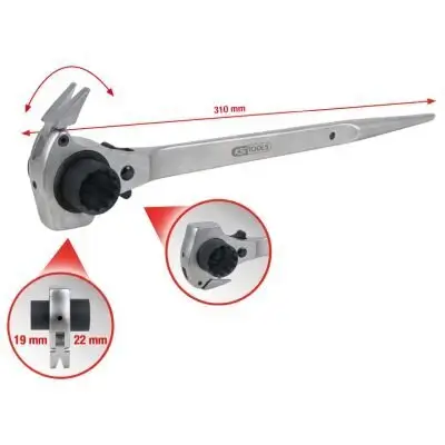 Ratschen-Ringschlüssel KS TOOLS 522.2219 Bild Ratschen-Ringschlüssel KS TOOLS 522.2219