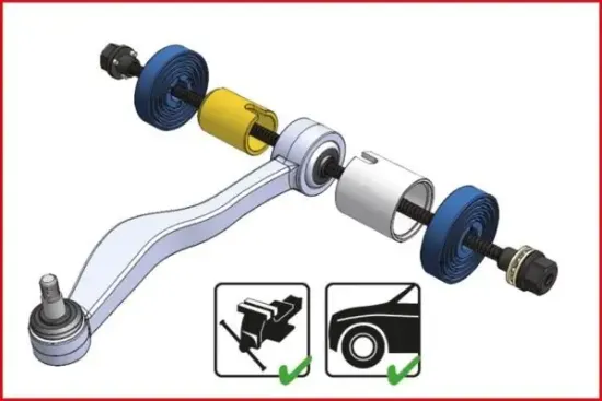 Ausdrückersatz, Kugelgelenk KS TOOLS 700.1550 Bild Ausdrückersatz, Kugelgelenk KS TOOLS 700.1550
