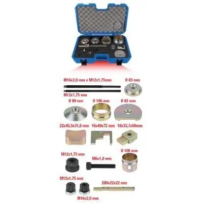 Montagewerkzeugsatz, Silentlager KS TOOLS 700.2250 Bild Montagewerkzeugsatz, Silentlager KS TOOLS 700.2250