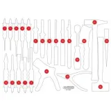 Schaumstoffeinlage, Sortimentskasten KS TOOLS 811.1023-97