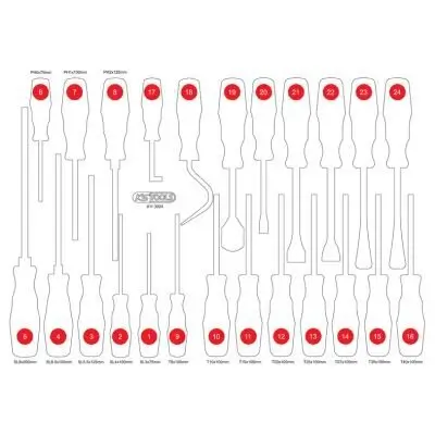Schaumstoffeinlage, Sortimentskasten KS TOOLS 811.3024-97 Bild Schaumstoffeinlage, Sortimentskasten KS TOOLS 811.3024-97