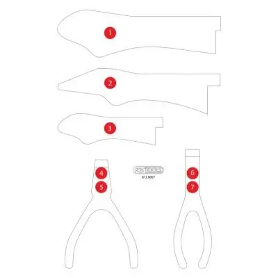 Schaumstoffeinlage, Sortimentskasten KS TOOLS 812.0007-97