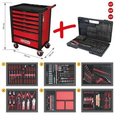 Werkzeugwagen KS TOOLS 826.7598 Bild Werkzeugwagen KS TOOLS 826.7598