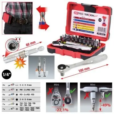 Set, Schraubendreher-Einsatz (Bits) KS TOOLS 918.3010 Bild Set, Schraubendreher-Einsatz (Bits) KS TOOLS 918.3010