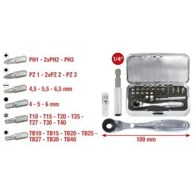 Set, Schraubendreher-Einsatz (Bits) KS TOOLS 918.4600 Bild Set, Schraubendreher-Einsatz (Bits) KS TOOLS 918.4600