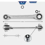 Ratschen-Doppelringschlüssel KS TOOLS BT013901