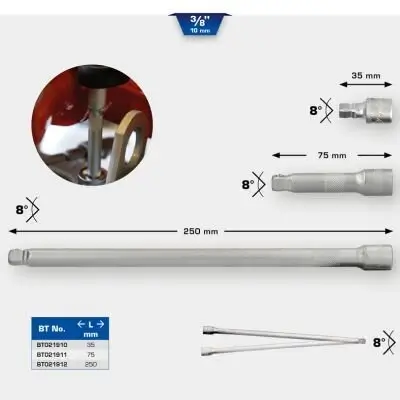 Verlängerung, Steckschlüssel KS TOOLS BT021910 Bild Verlängerung, Steckschlüssel KS TOOLS BT021910