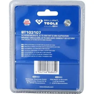 Bürstenscheibe, Bohrmaschine KS TOOLS BT103107 Bild Bürstenscheibe, Bohrmaschine KS TOOLS BT103107