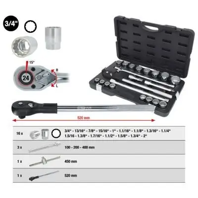 Steckschlüsselsatz KS TOOLS 911.0751 Bild Steckschlüsselsatz KS TOOLS 911.0751