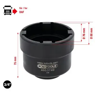 Nutmutternschlüssel KS TOOLS 460.3740 Bild Nutmutternschlüssel KS TOOLS 460.3740