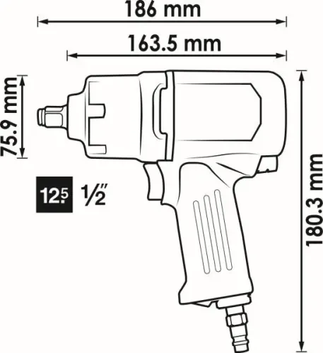 Schlagschrauber (Druckluft) VIGOR V3653 Bild Schlagschrauber (Druckluft) VIGOR V3653