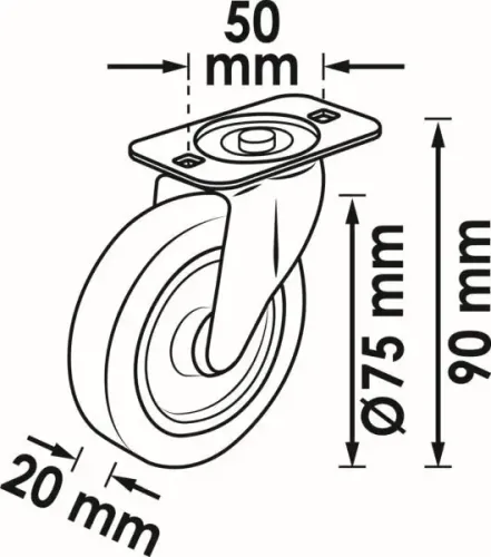 Rolle, Werkstattliege VIGOR V6973-1 Bild Rolle, Werkstattliege VIGOR V6973-1