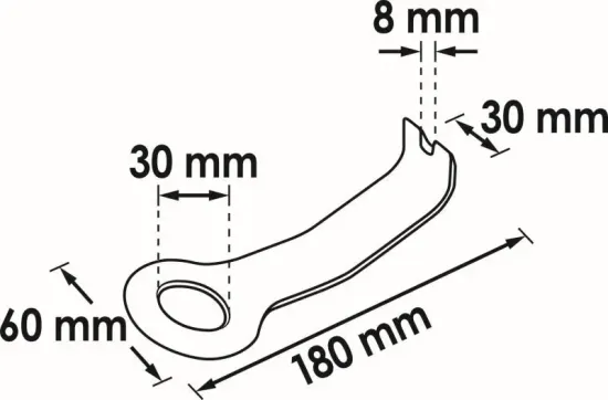 Lösehebel, Türverkleidung VIGOR V2492 Bild Lösehebel, Türverkleidung VIGOR V2492
