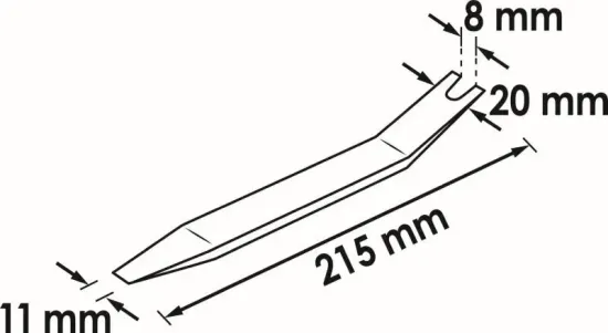 Lösehebel, Türverkleidung VIGOR V2495 Bild Lösehebel, Türverkleidung VIGOR V2495