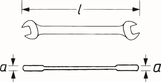 Doppel-Gabelschlüssel VIGOR V1461N-10X11 Bild Doppel-Gabelschlüssel VIGOR V1461N-10X11