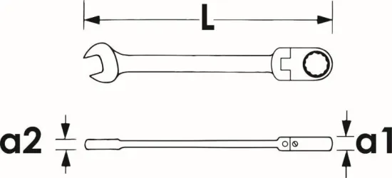 Ratschen-Ringgabelschlüssel VIGOR V2806 Bild Ratschen-Ringgabelschlüssel VIGOR V2806