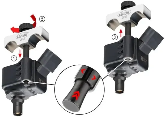 Abziehersatz, Zündspulenstecker VIGOR V6740 Bild Abziehersatz, Zündspulenstecker VIGOR V6740