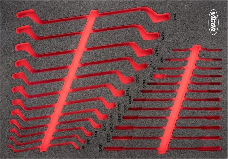 Schaumstoffeinlage, Sortimentskasten VIGOR V6808-L