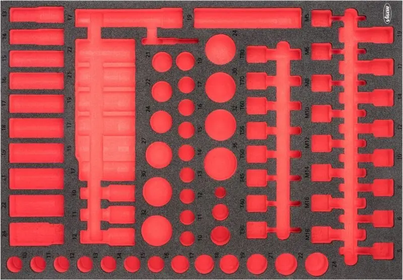 Schaumstoffeinlage, Sortimentskasten VIGOR V6811-L