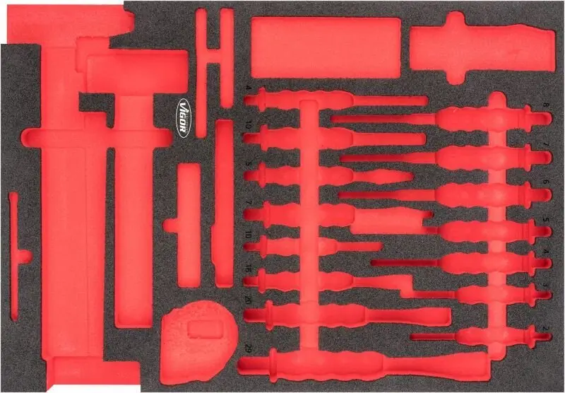 Schaumstoffeinlage, Sortimentskasten VIGOR V6817-L Bild Schaumstoffeinlage, Sortimentskasten VIGOR V6817-L
