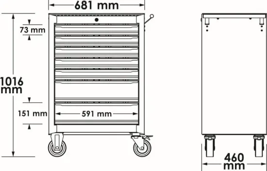 Werkzeugwagen VIGOR V2712N Bild Werkzeugwagen VIGOR V2712N