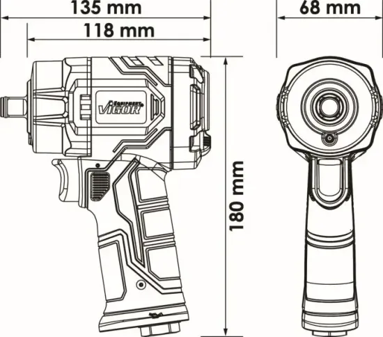 Schlagschrauber (Druckluft) VIGOR V5771 Bild Schlagschrauber (Druckluft) VIGOR V5771