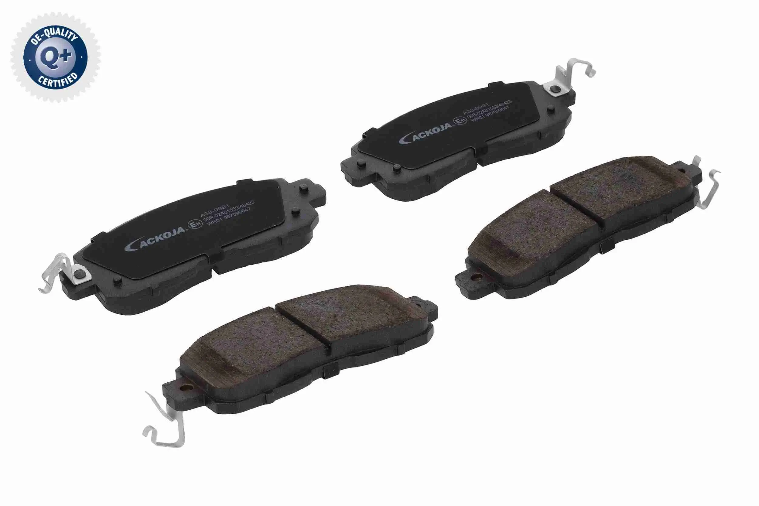 Bremsbelagsatz, Scheibenbremse Vorderachse ACKOJA A38-9991