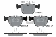 Bremsbelagsatz, Scheibenbremse Vorderachse BENDIX Braking BPD1337