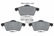 Bremsbelagsatz, Scheibenbremse Vorderachse BENDIX Braking BPD1858