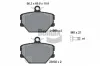 Bremsbelagsatz, Scheibenbremse Vorderachse BENDIX Braking BPD1054