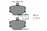 Bremsbelagsatz, Scheibenbremse Vorderachse BENDIX Braking BPD1054