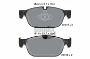 Bremsbelagsatz, Scheibenbremse Vorderachse BENDIX Braking BPD1428