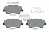 Bremsbelagsatz, Scheibenbremse Vorderachse BENDIX Braking BPD2317