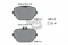 Bremsbelagsatz, Scheibenbremse Hinterachse BENDIX Braking BPD2319