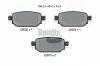 Bremsbelagsatz, Scheibenbremse Hinterachse BENDIX Braking BPD2346