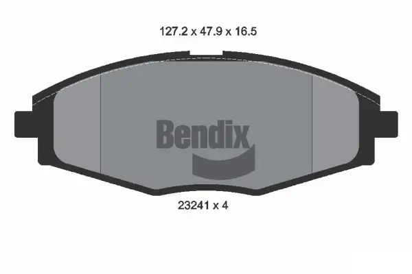 Bremsbelagsatz, Scheibenbremse Vorderachse BENDIX Braking BPD1338