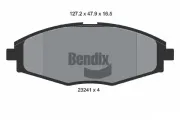 Bremsbelagsatz, Scheibenbremse Vorderachse BENDIX Braking BPD1338