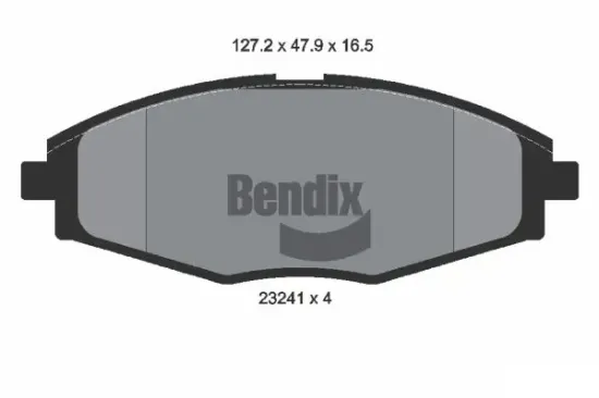 Bremsbelagsatz, Scheibenbremse Vorderachse BENDIX Braking BPD1338 Bild Bremsbelagsatz, Scheibenbremse Vorderachse BENDIX Braking BPD1338