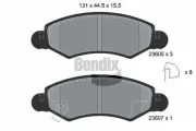 Bremsbelagsatz, Scheibenbremse Vorderachse BENDIX Braking BPD1169