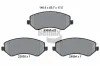 Bremsbelagsatz, Scheibenbremse Vorderachse BENDIX Braking BPD2020