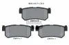 Bremsbelagsatz, Scheibenbremse Hinterachse BENDIX Braking BPD2026