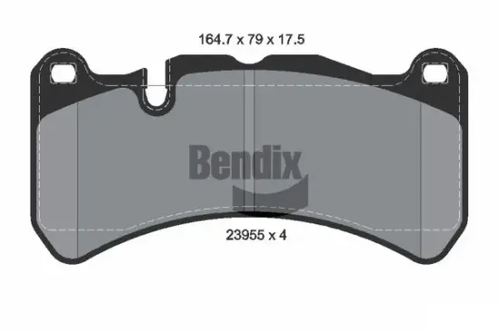 Bremsbelagsatz, Scheibenbremse Vorderachse BENDIX Braking BPD2068 Bild Bremsbelagsatz, Scheibenbremse Vorderachse BENDIX Braking BPD2068