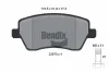 Bremsbelagsatz, Scheibenbremse Vorderachse BENDIX Braking BPD1003