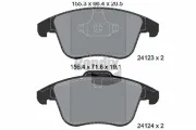 Bremsbelagsatz, Scheibenbremse Vorderachse BENDIX Braking BPD1093